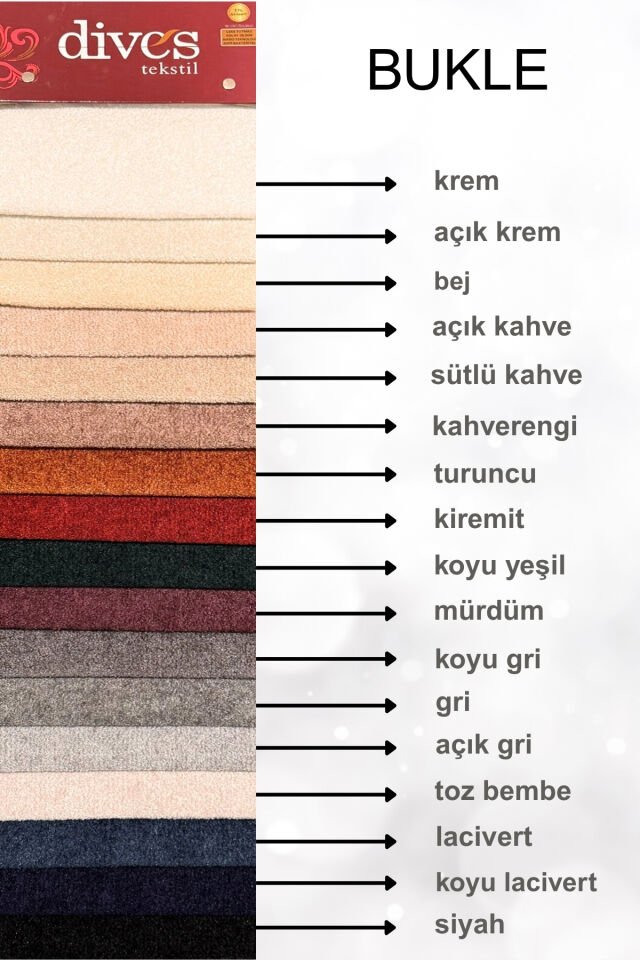 Bukle Yerli Dokuma Dayanıklı Lüks Döşemelik Kumaş