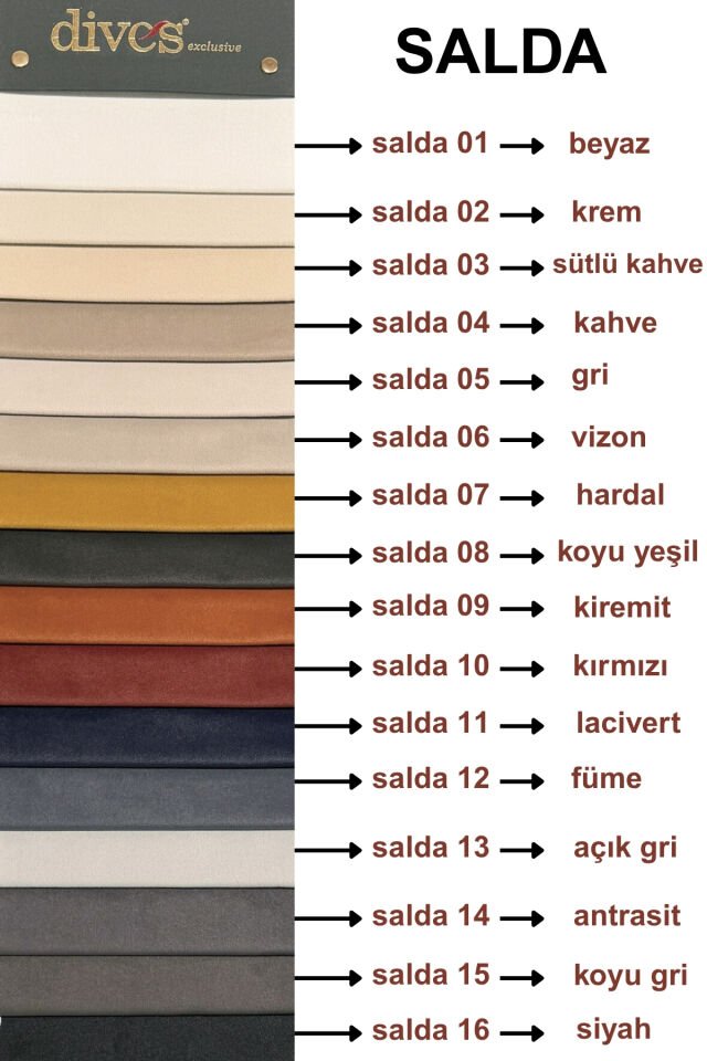 Salda Serisi Premium 1. Kalite Silinebilir Döşemelik Kumaş