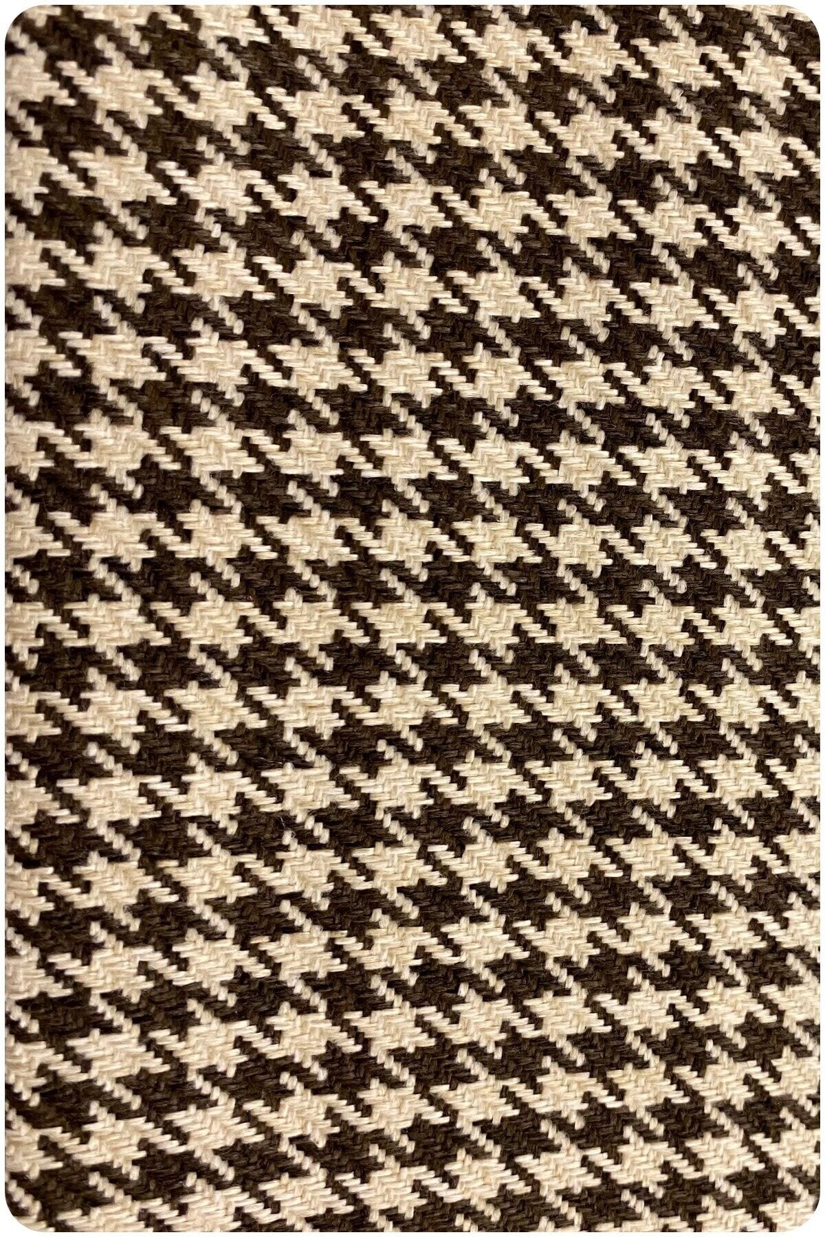 Begonvil Keten Serisi Premium 1. Kalite Döşemelik Kumaş 17) Palmiye Kahverengi-Krem