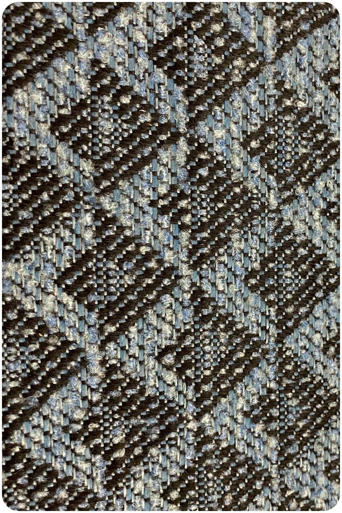 Begonvil Keten Serisi Premium 1. Kalite Döşemelik Kumaş 13) Palmiye Turkuaz-Siyah