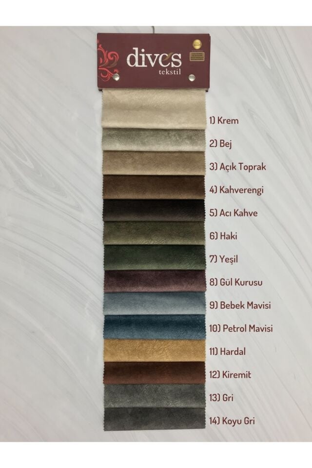 Dallas Serisi Premium 1. Kalite Döşemelik Kumaş 10) Petrol Mavisi