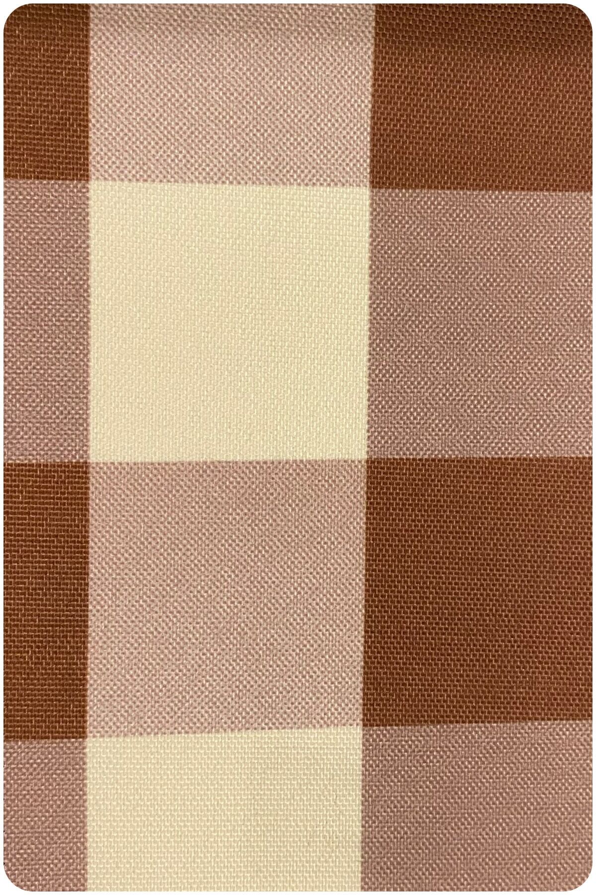 Yakamoz Bahçe Serisi Premium 1. Kalite Döşemelik Dış Mekan Kumaş 26) Kahverengi-Krem