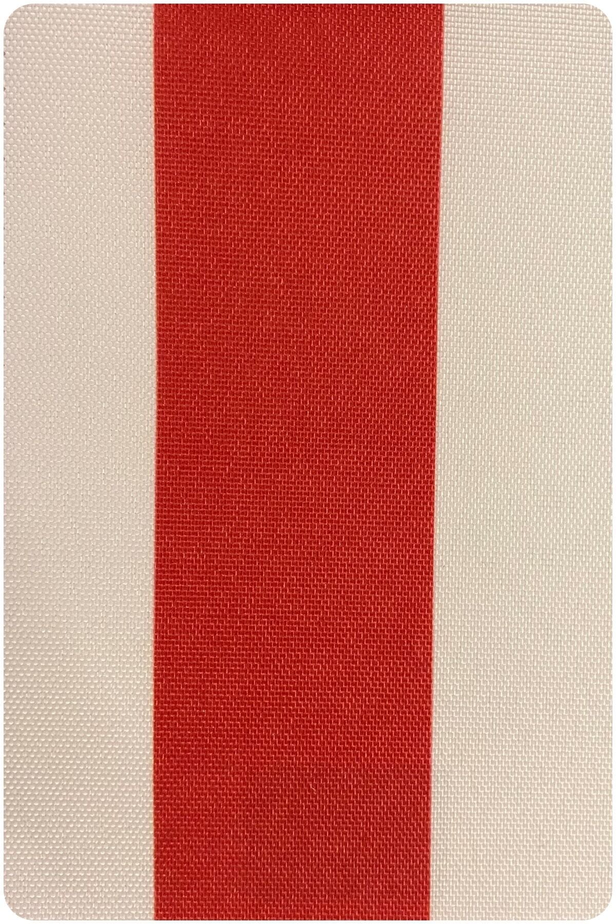 Yakamoz Bahçe Serisi Premium 1. Kalite Döşemelik Dış Mekan Kumaş 14) Kırmızı-Beyaz