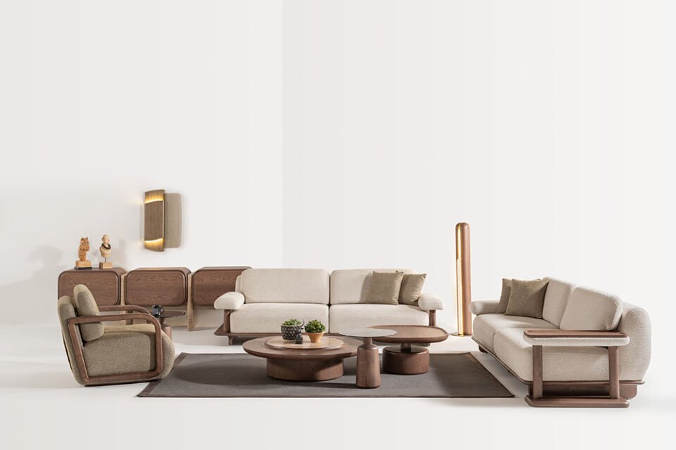 Mocha Koltuk Takımı (4+3+1)