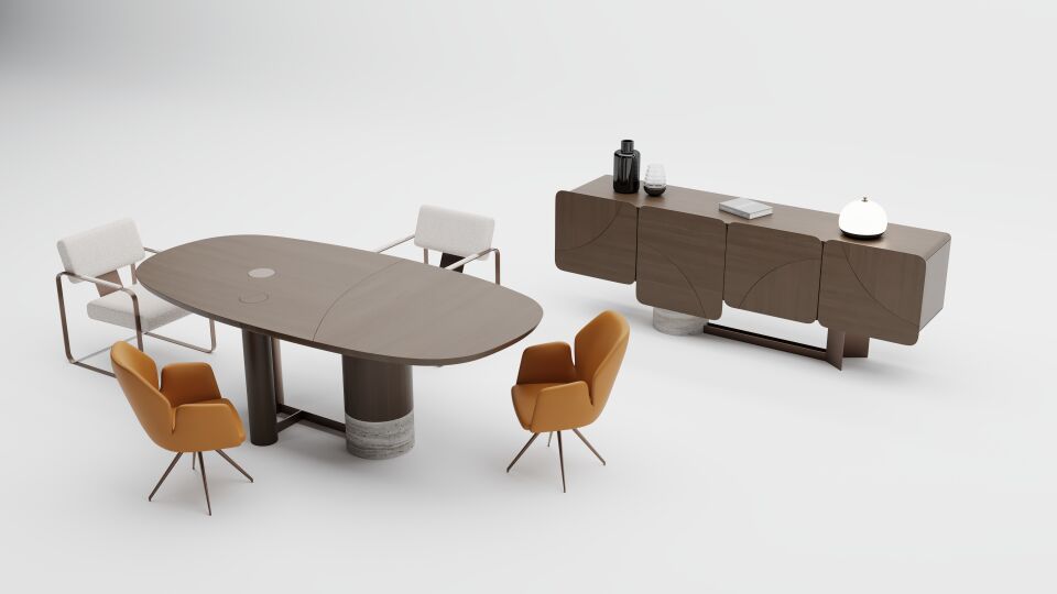 Volo Walnut Yemek Odası