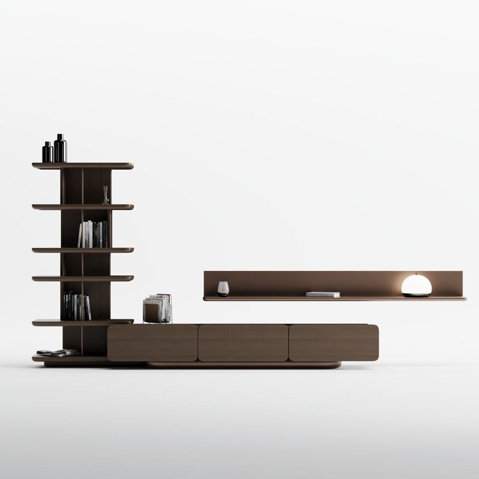 Volo Walnut Ünite Kitaplık