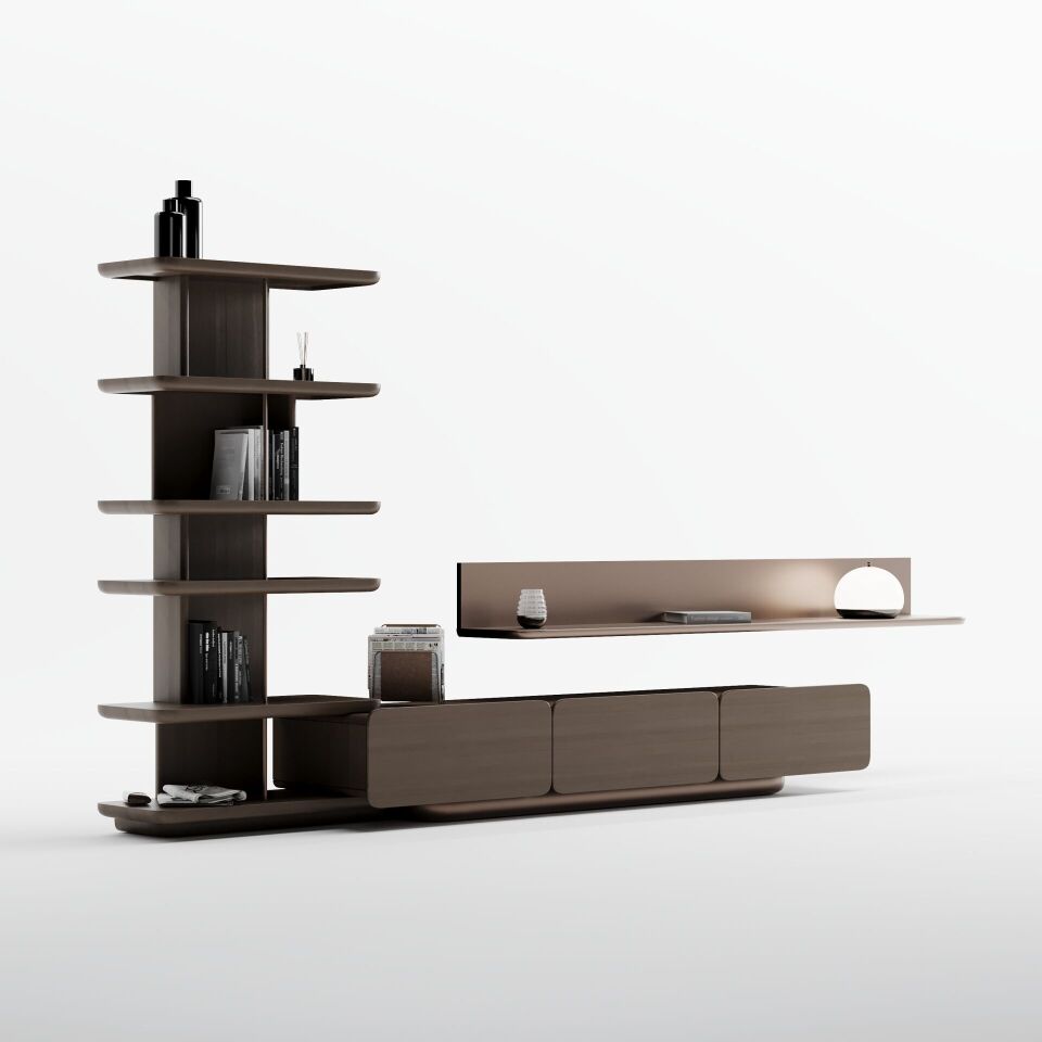 Volo Walnut Ünite Kitaplık
