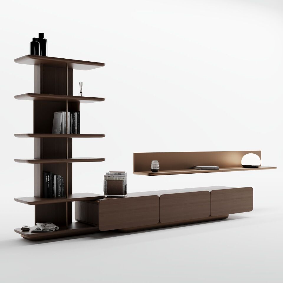 Volo Walnut Ünite Alt  Blok