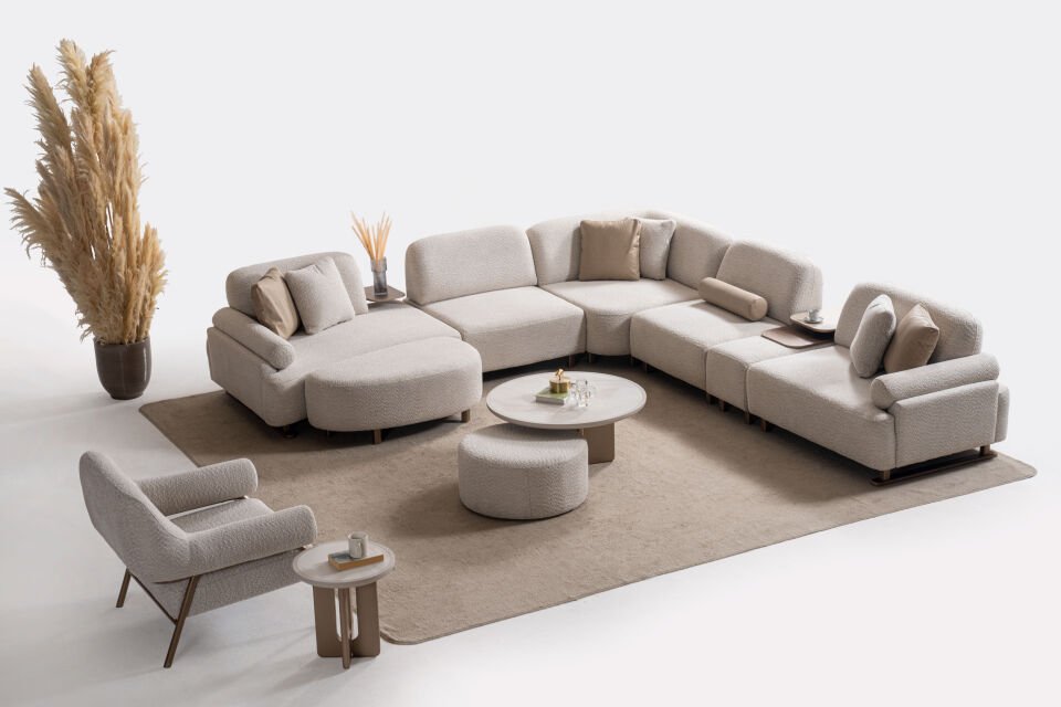 Vita Köşe Koltuk Takımı Set (Berjerli)